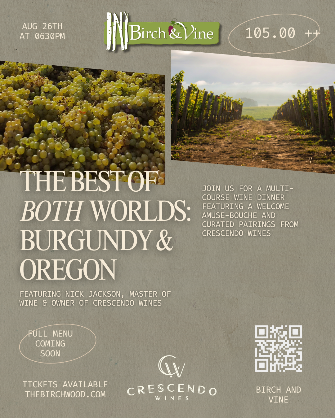 Burgundy_Oregon Wine Dinner Sold Out